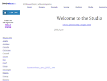 Tablet Screenshot of laurassewingstudio.com